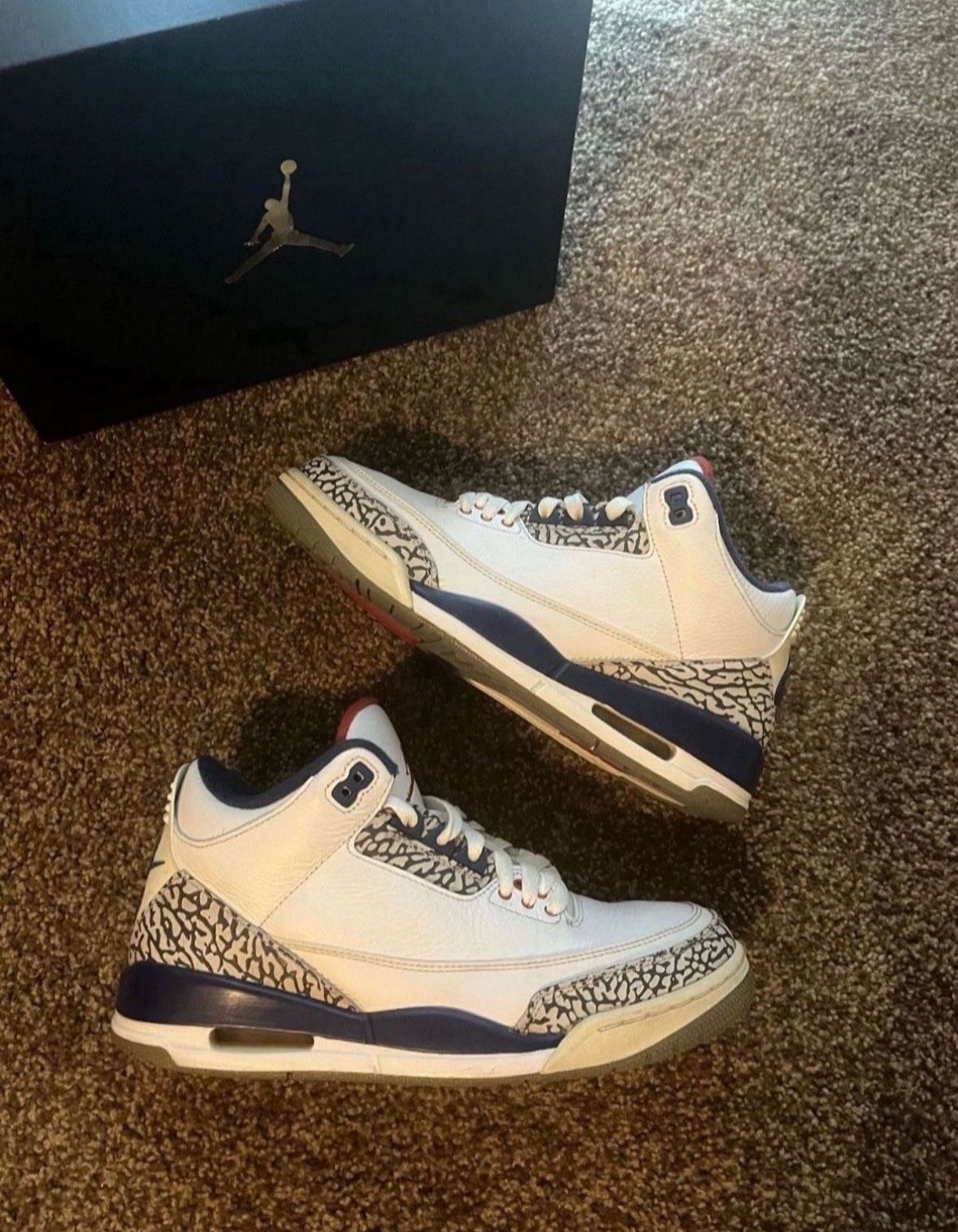 Jordan 3 True Blue Size 8