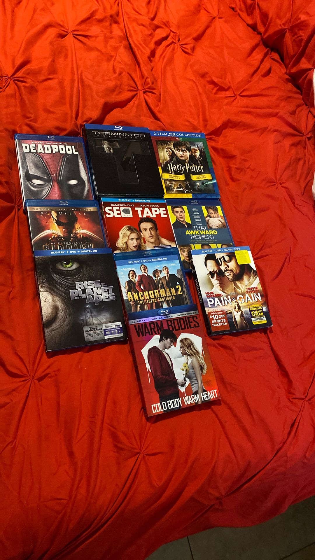 Blu-Ray Movies Lot Of 10