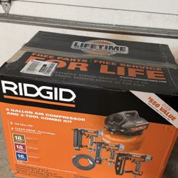 6 Gallon Pancake Air Compressor 3 Tool Combo Kit