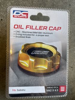 DCsports Oile Filler Car For Subaru gold