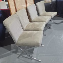 NEW DINING CHAIR GRAY STAINLESS STEAL