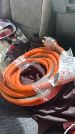 100 ft. 10/3 Heavy Duty Indoor/Outdoor SJTW Extension Cord with Lighted End, Orange/G