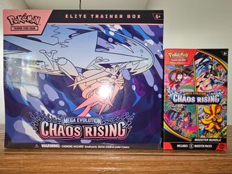 Pokemon CHAOS RISING Elite Trainer Box ETB & Booster Bundle TCG Trading Cards
