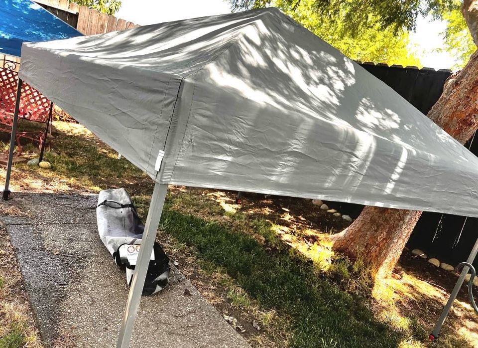 Gray Crown Shades Pop-Up Canopy