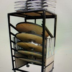 Belly Bar Tables With Rolling Cart