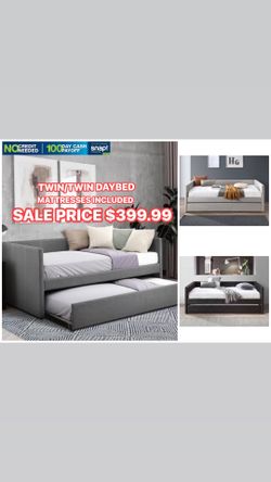 Twin/Twin daybed with mattresses included