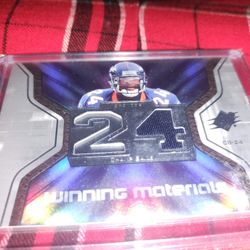 Champ Bailey Official NFL Game Worn Jersey Card