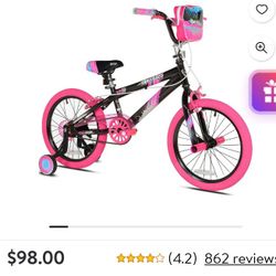 Girls Bike With helmet