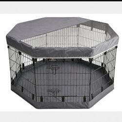 30 inch tall Dog Playpen Cage with Mesh Top