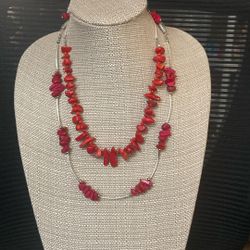 Coral Chips Necklace 