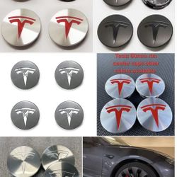 Tesla Rim Center Caps $50 a set shipping Available