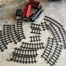 Vintage Goldlok Toys Train with Track, Battery Operated