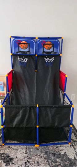 Kids double hoop basketball