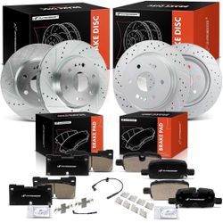 Slotted Brake Disk And Brake Pads 