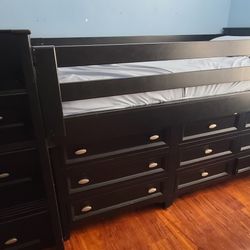 Twin Loft Bed With Dressers