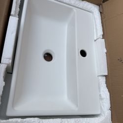 Swiss Madison White Vessel Bathroom Sink 20x14