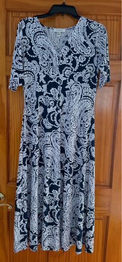 Size M long dress color blue and navy