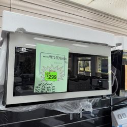 Brand New Samsung Smart 2.1 cu. ft. 1000 W White Glass Over-the-Range Microwave with Auto Connectivity and SmartThings Cooking