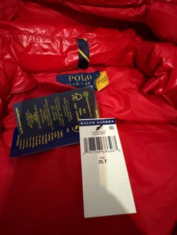 Authentic Red Puffer Ralph Lauren Jacket