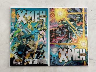 Marvel Comics X-men Alpha issue #1 X-men Omega issue #1