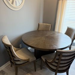  Around Dining Table With Four Chairs