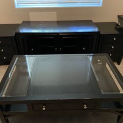 American Signature Furniture TV Stand + Coffee Table + End Tables 
