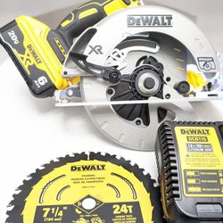 20V Max DeWalt XR Brushless 7 1/4" Circular Saw Contractor Set 