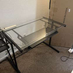 Glass desk