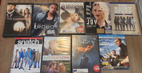 Dvds and blurays $8 each