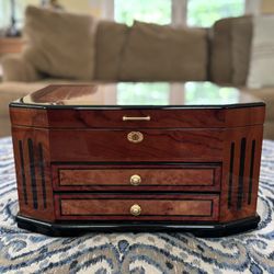 Vintage High End Jewelry Box Custom Made in Italy by Tizo 1990s