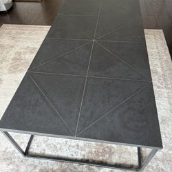 West Elm Coffee Table - Etched Granite 