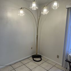 Rose gold chandelier