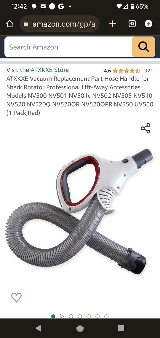 Shark Vacuum Replacement Hose & Controller 