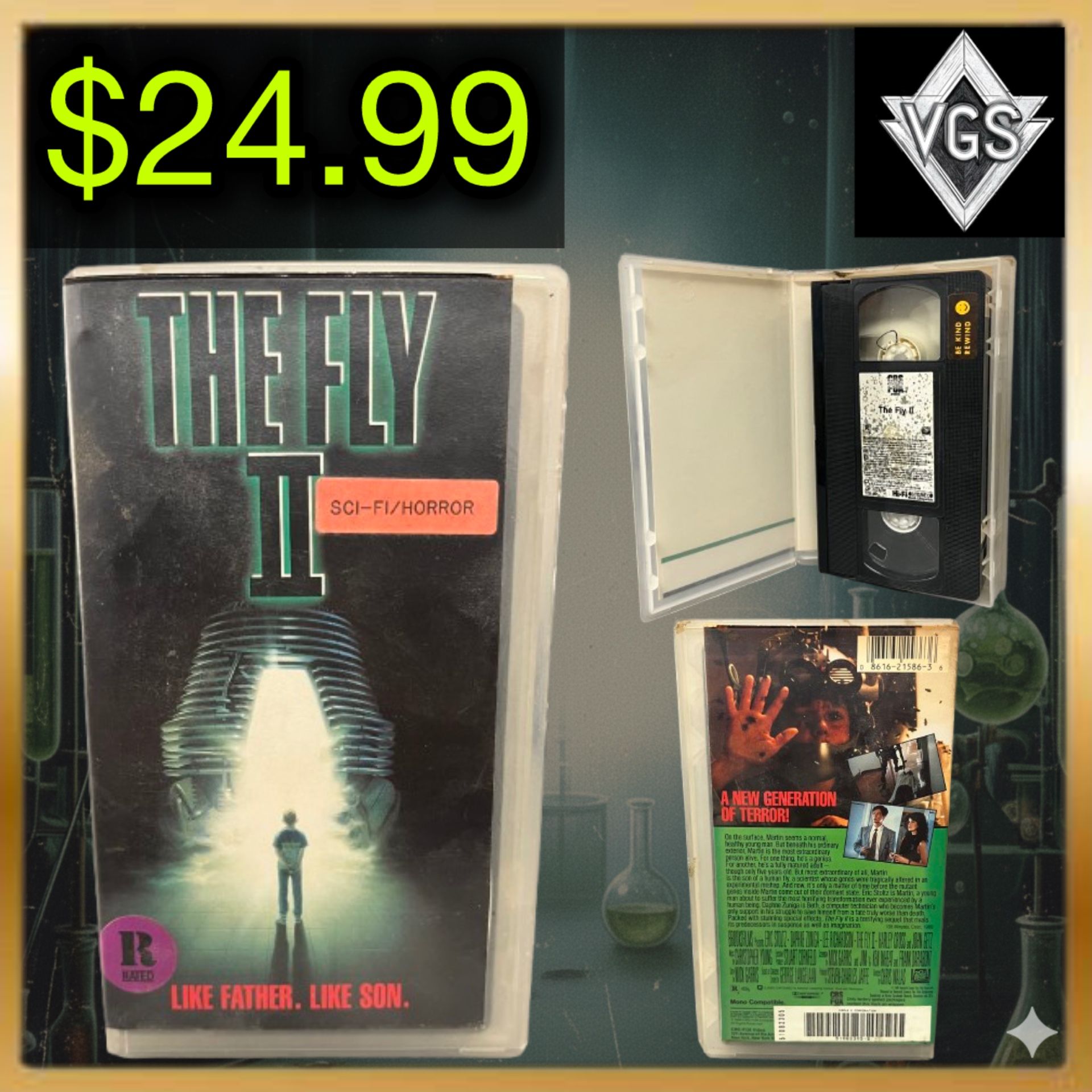 *VINTAGE* The Fly II (1989 VHS)