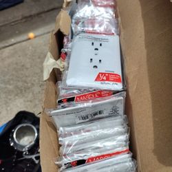 Outlet Covers, Bucket Of Caulking