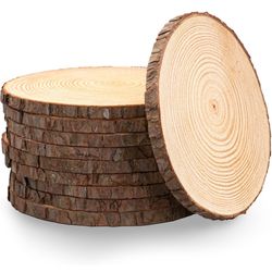 Set of 10 Large Wood Slices (10-12”) – Rustic Wooden Roun