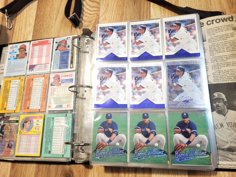 Yankees Baseball Card Binder Full