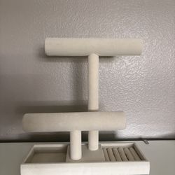 2-Tier Jewelry Organizer stand with Ring tray