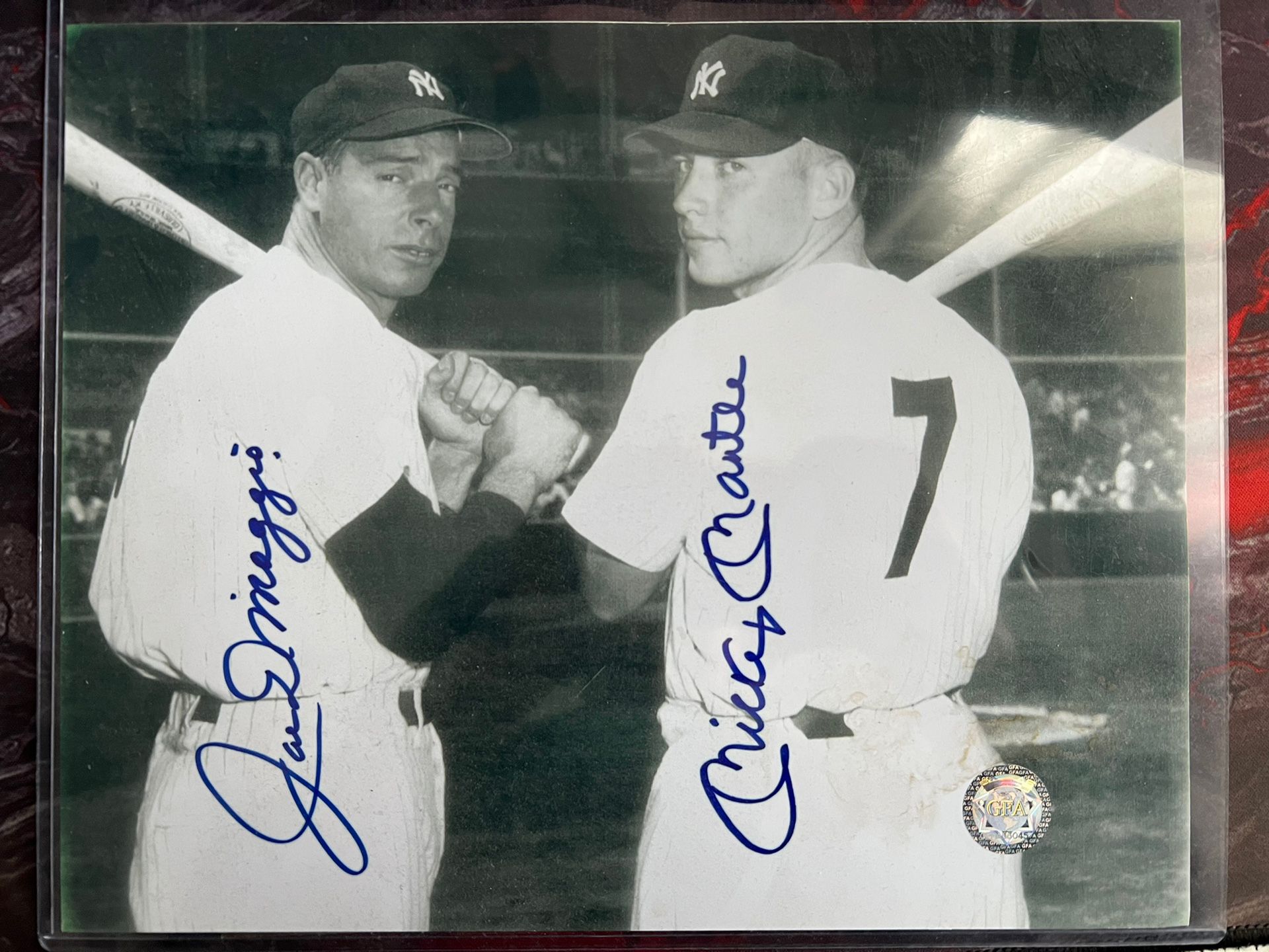 Mickey Mantle and Joe Dimaggio Autographed photo