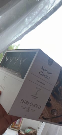 Never Used Martini Glasses