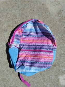 Girls Colorful Striped Backpack