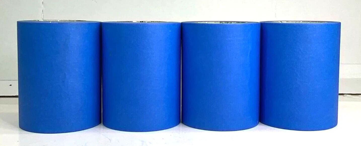 Lot Of (x4) 3M Scotch Blue Masking Tape 6" x 60yds