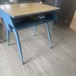 Vintage school desk $30 OBO PICK UP ONLY