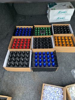 DADOS PARA TODO TIPO DE CARROS M12X1.5 TENGO DE BARIOS COLORES VERDES ASULES NEGROS ROJOS DORADOS