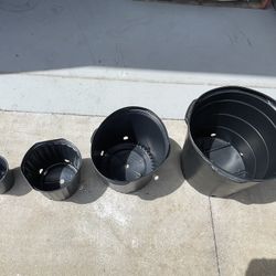 7 Gallon Black Nursery Pots - Heavy Duty