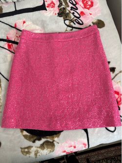 Loft pink sequins skirt