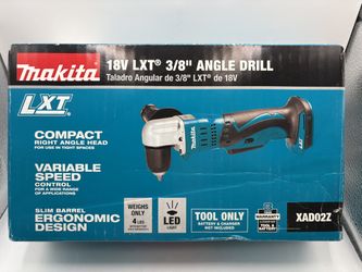Angle Drill Makita XAD02Z 18V LXT Lithium‑Ion Cordless 3/8" Tool Only