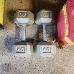 40 Pound Dumbells