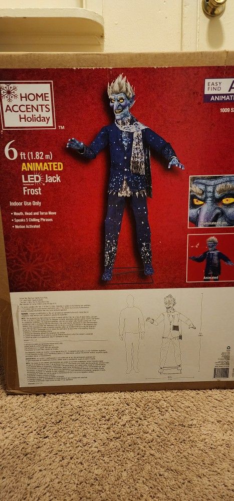 Christmas Holiday Jack Frost Animatronic Prop
