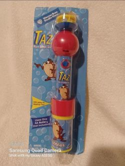 Vintage Looney tunes Taz micro bubble gun